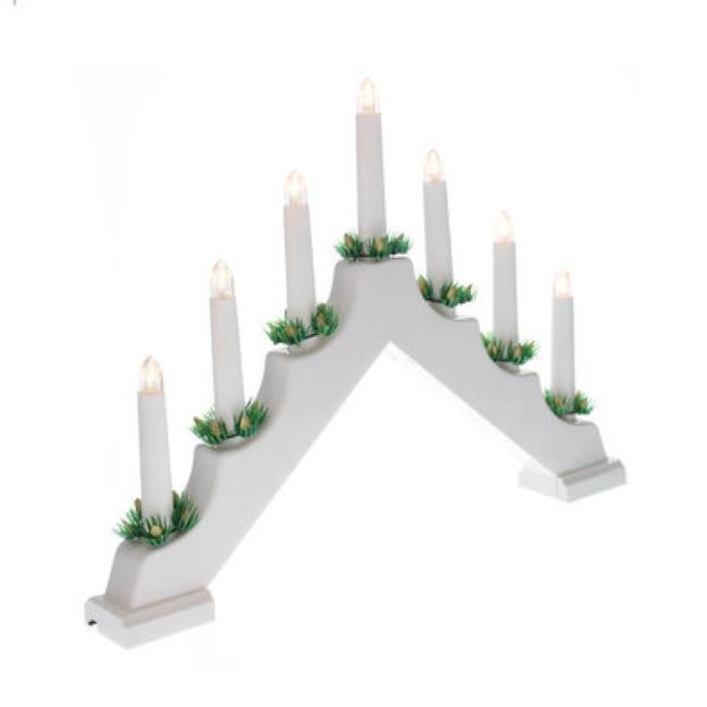 CANDLE BRIDGE LIGHTS BATTERY OPERATED WHITE
